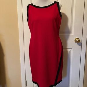 Red sleeveless dress, perfect for the Holidays!